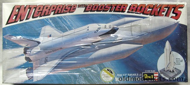 Revell 1/144 Space Shuttle With Boosters - Enterprise or Columbia with Launch Pad Base, H194 plastic model kit